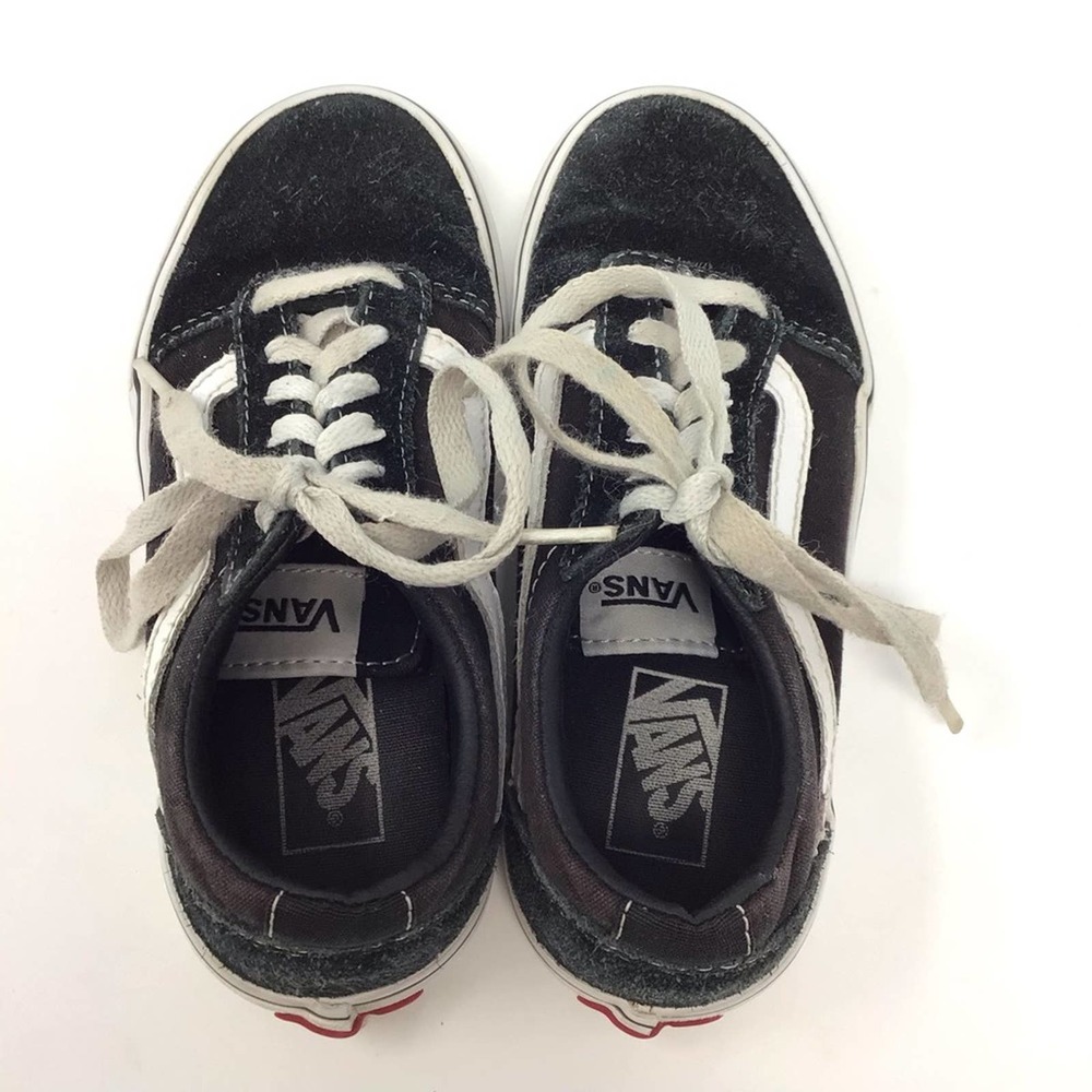 Vans | Old Skool Black White Low Top Sneakers Shoes 13Y - Picture 7 of 9